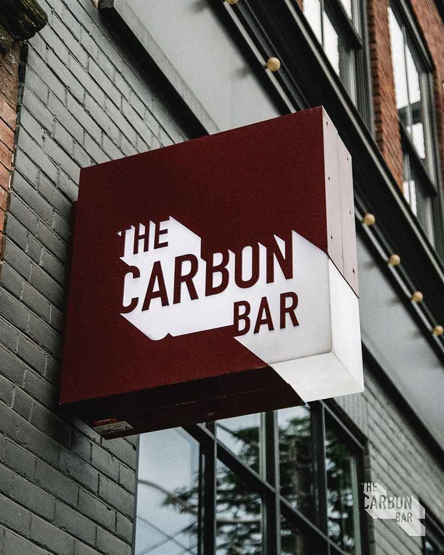 Outdoor signage - The Carbon Bar